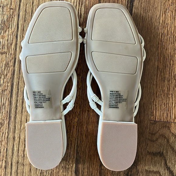 LC Memory Foam Beige Sandals Open Heel Size 8 - Picture 6 of 8